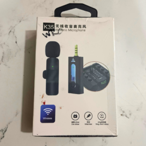 K35 Wireless Microphone Clip-On Mic for Mobile Vlogging and Recording
