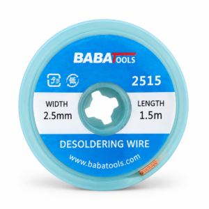 BABATOOLS 2515 desoldering wire 2.5mm width and 1.5m length