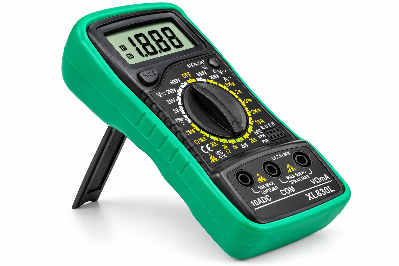MAS830 Digital Multimeter 2000 Counts LCD Display