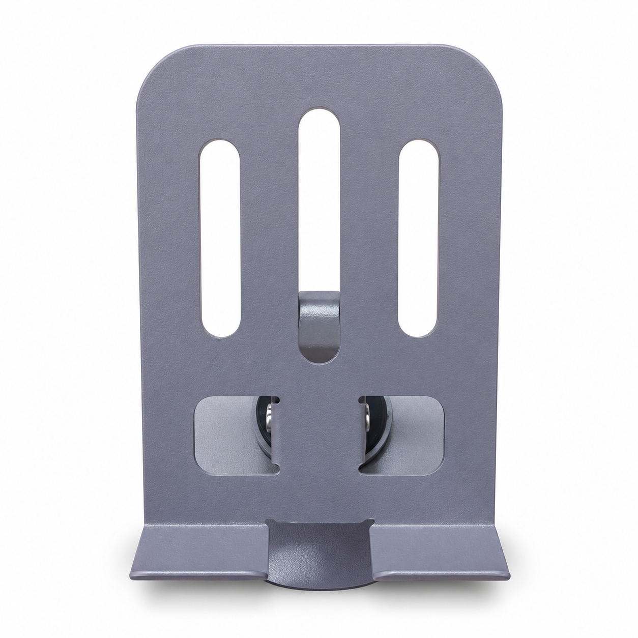 Grey Adjustable Mobile Phone Stand with Round Rotating Base