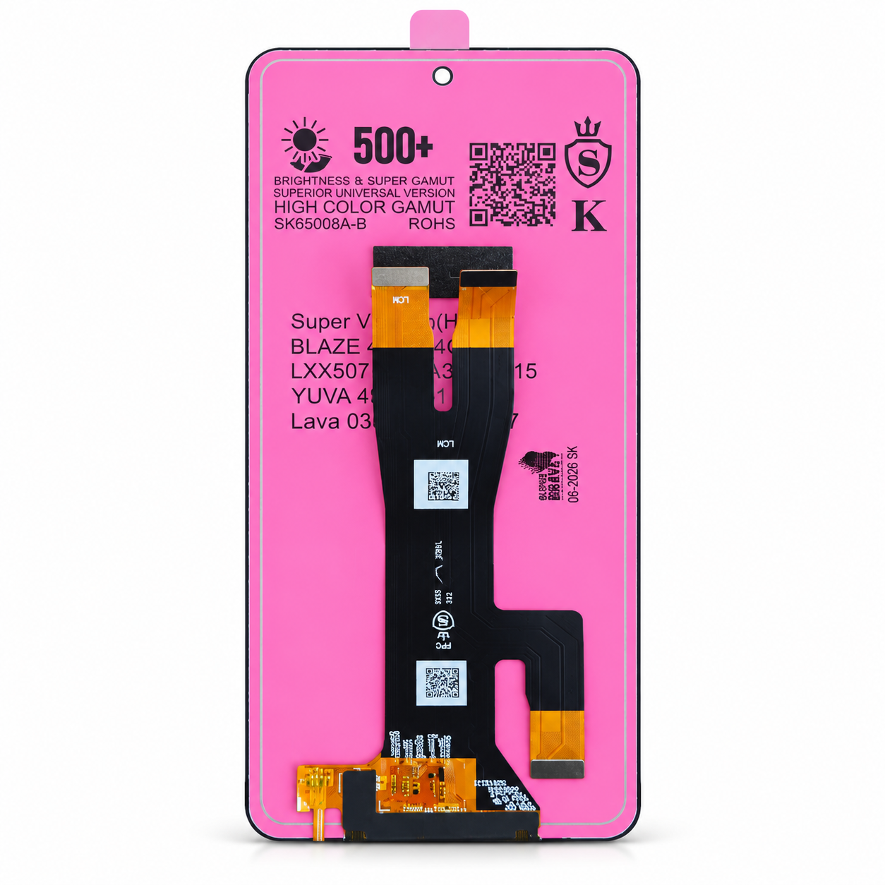Lava Blaze 2 5G Yuva 3 Yuva 4 Lava 3 Pro LCD Display Touch Screen Combo