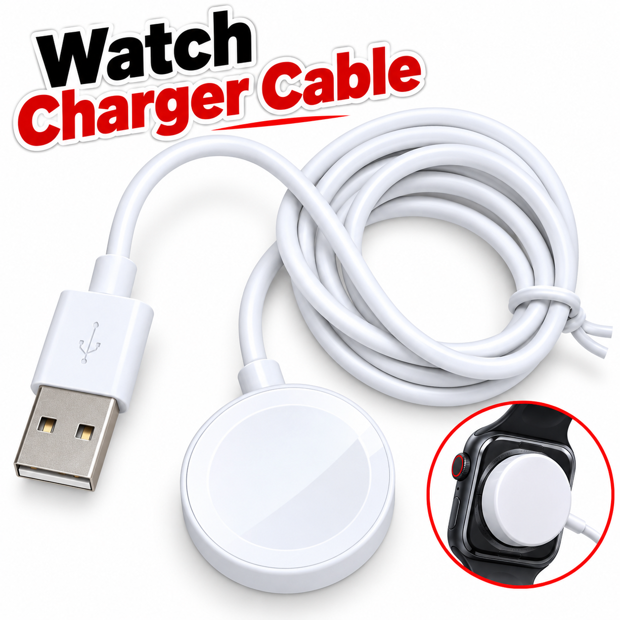 Magnetic Smart Watch Wireless Charger Cable